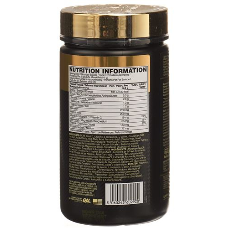 OPTIMUM BCAA Gold Standard Train & Sustain Apple Pear Ds 266 g