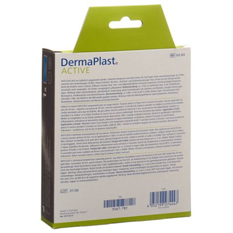 DermaPlast белсенді ыстық және суық