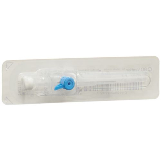 Catéter venoso BD Venflon con válvula de inyección 22G 0.8x25mm