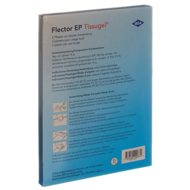 Flector EP Tissugel - Muscle Pain Relief Patch