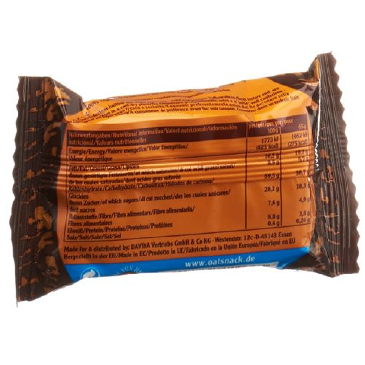 Energy Oatsnack Бразилия-жаңғақ 15 x 65 г