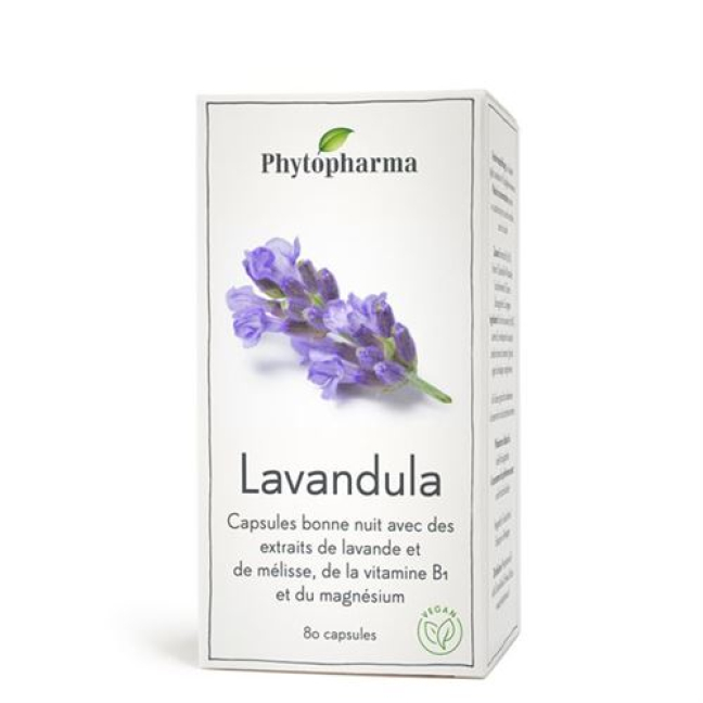 Phytopharma Lavandula 80 Capsules: Natural Supplement for Anxiety and Stress