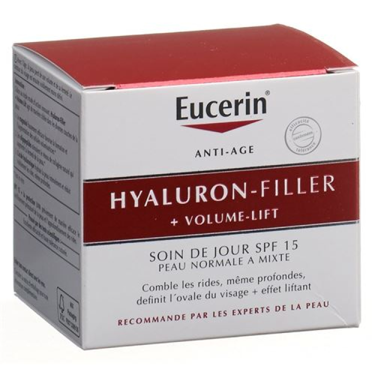 Eucerin HYALURON-FILLER + apimtį didinanti dienos priežiūra normaliai ir mišriai odai 50 ml