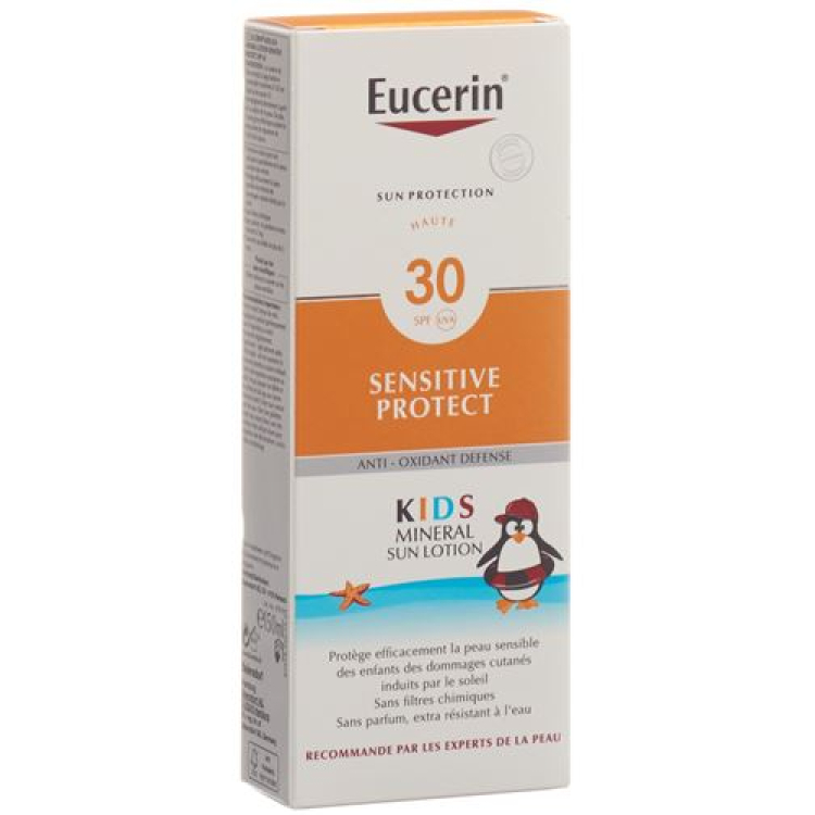 Eucerin SUN KIDS Sensitive Protect минерален слънцезащитен лосион SPF30 tube 150 ml