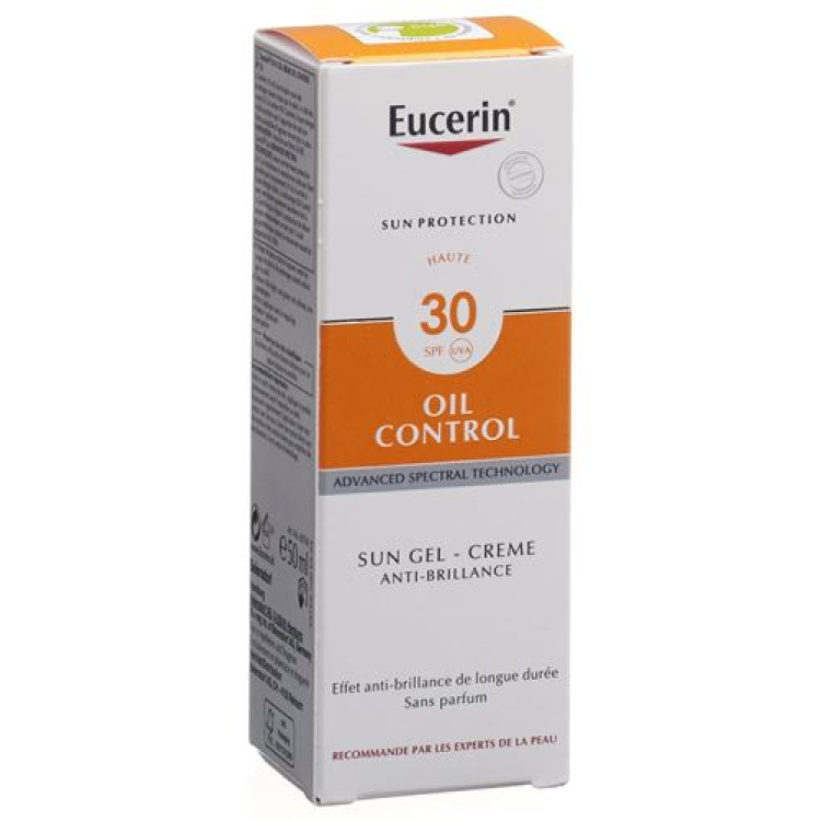 Eucerin SUN 防晒控油凝胶霜防油 SPF30 50ml Tb