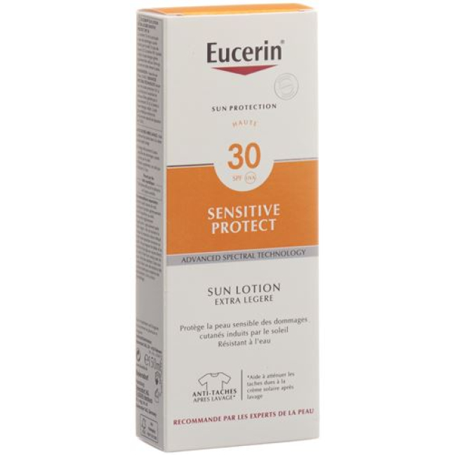 Eucerin Sensitive Protect SUN Mleczko do opalania SPF30 extra light Tb 150 ml