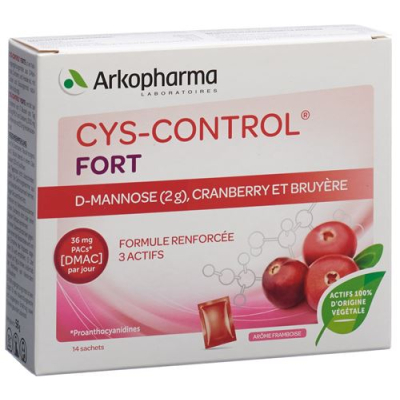 Cys-control Forte D-mannozės paketėliai 14 x 2 g