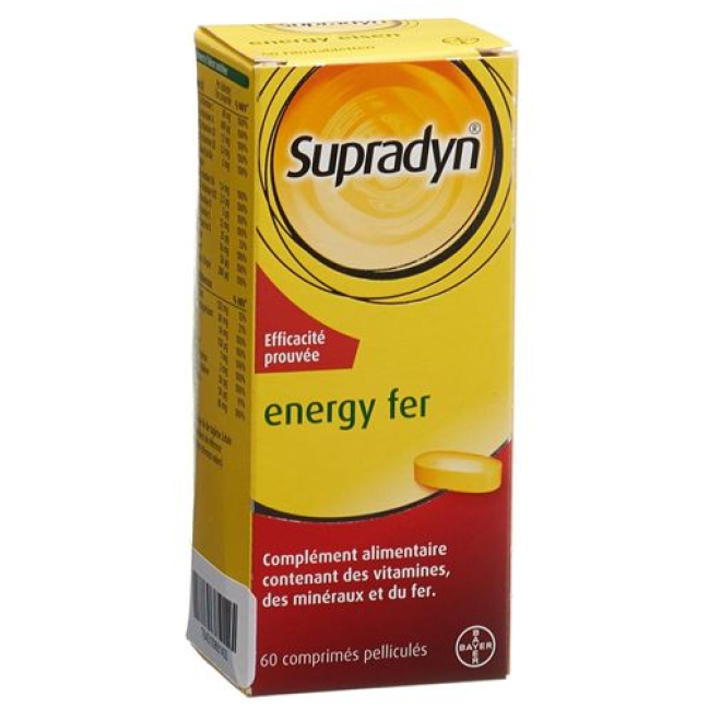 Supradyn Energy hierro 60 comprimidos recubiertos con película