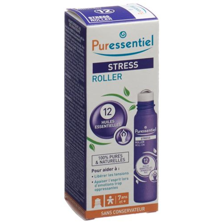 Puressentiel Stress Roll-On with 12 essential oils Fl 5 ml