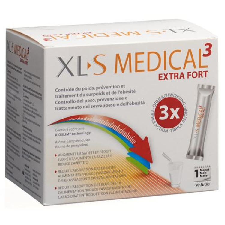 XL-S MEDICAL Extra Fort3 Stick 90 ដុំ