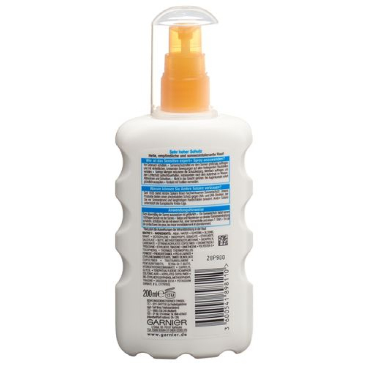 Ambre Solaire spray ip50+sensibles 200 ml