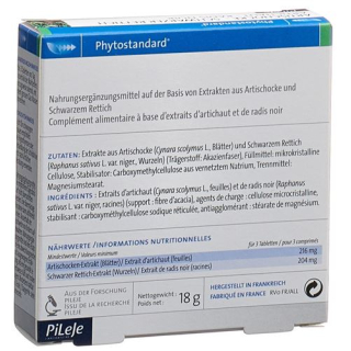 Fytostandard artičok - Čierna reďkovka tablety 30 ks