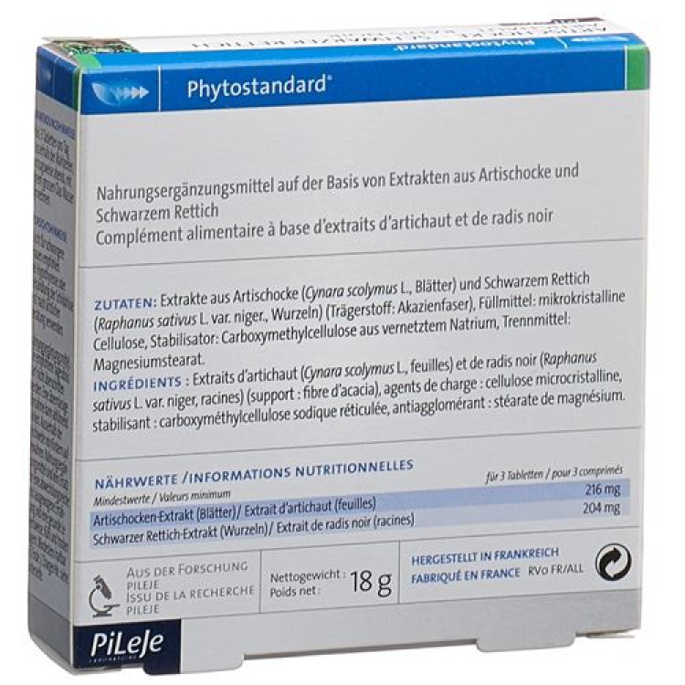 ארטישוק Phytostandard - טבליות צנון שחור 30 יח'