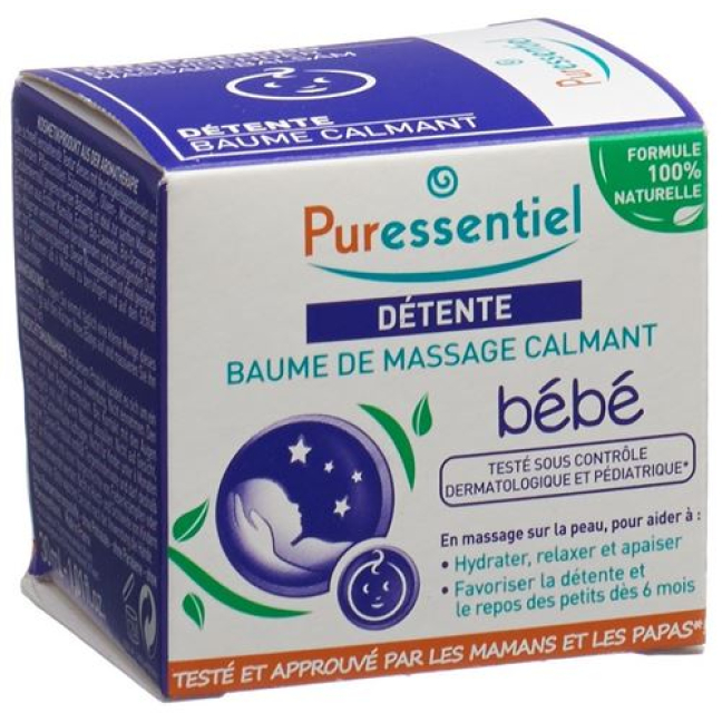 Puressentiel Upokojujúci masážny balzam pre bábätká s 3 esenciálnymi olejmi Ds 30 ml