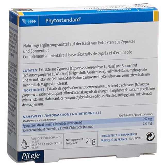 Phytostandard Cypress - Sun tablets 30 កុំព្យូទ័រ