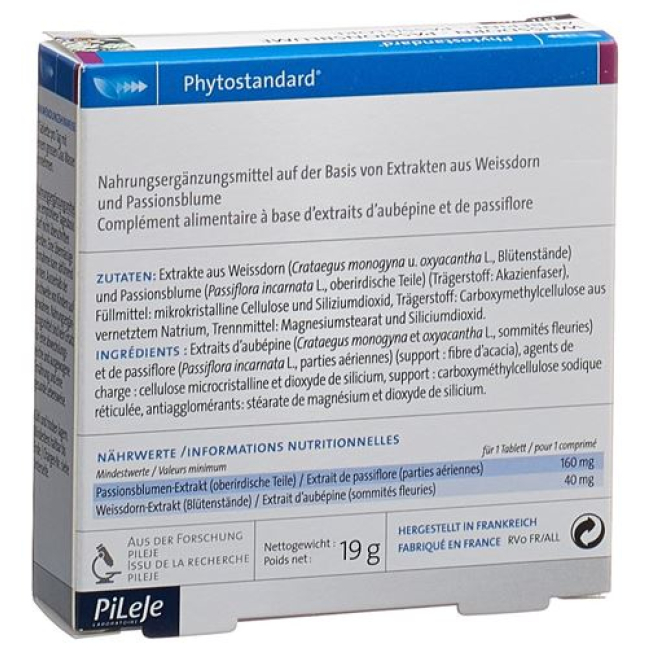 Buy Phytostandard hawthorn - Passionflower tablets 30 pcs online from Switzerland