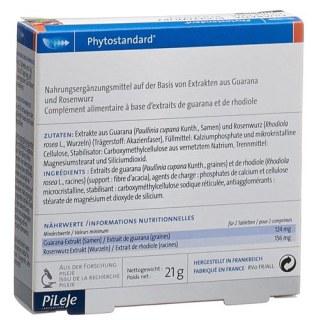 Phytostandard Guaraná - Rhodiola comprimidos 30uds