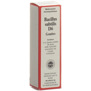 SANUM Bacillus subtilis gouttes D 6 (ancien) 5 ml
