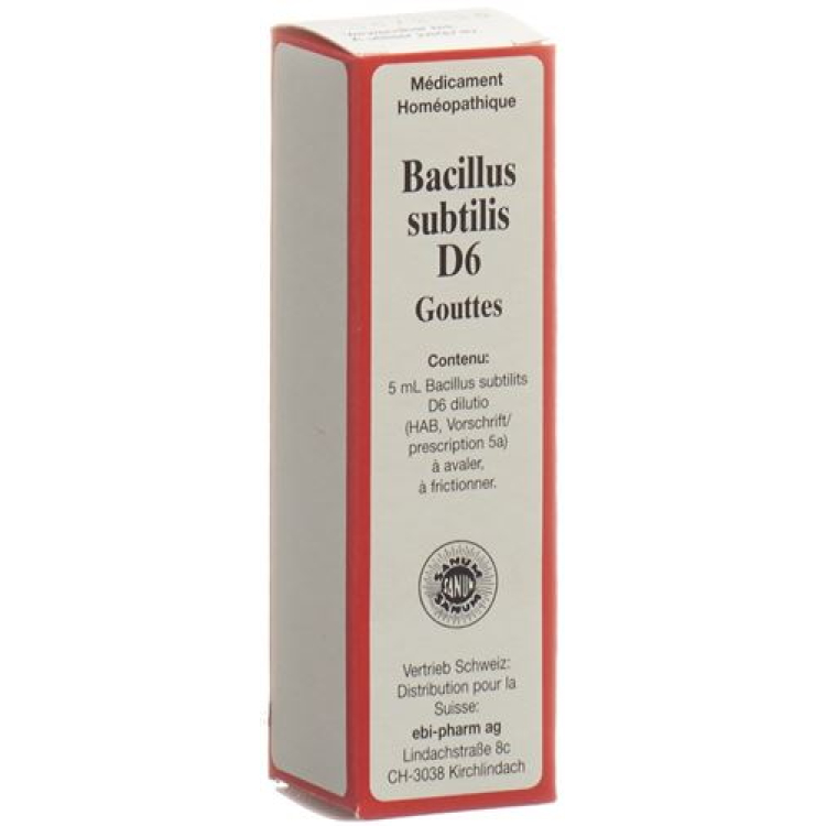 SANUM Bacillus subtilis ទម្លាក់ D 6 (ចាស់) 5 មីលីលីត្រ