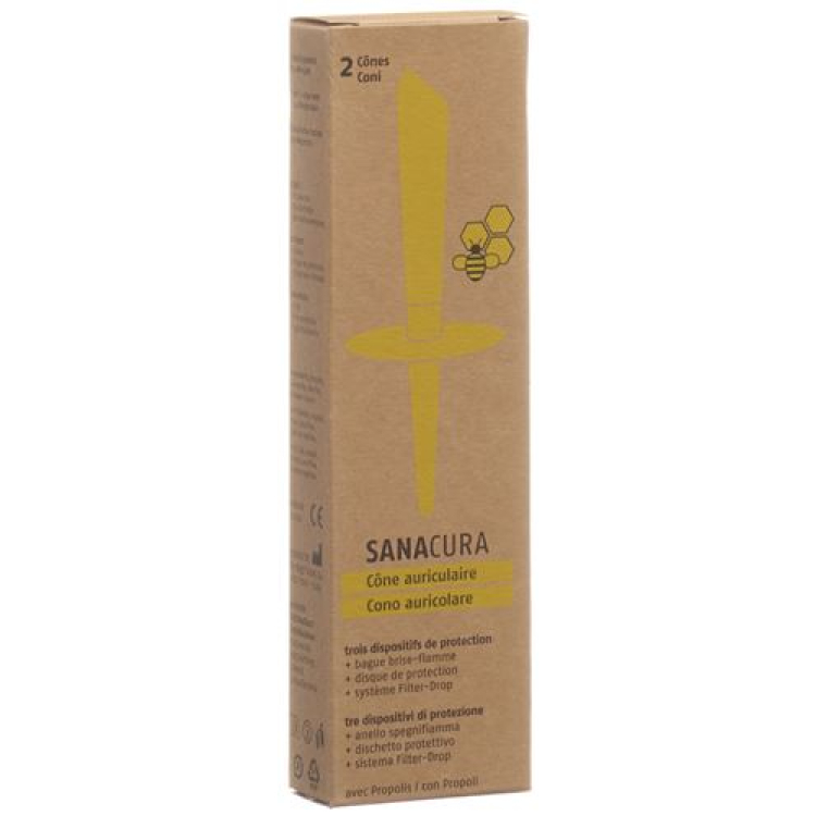 SANACURA Candele auricolari 2 pz