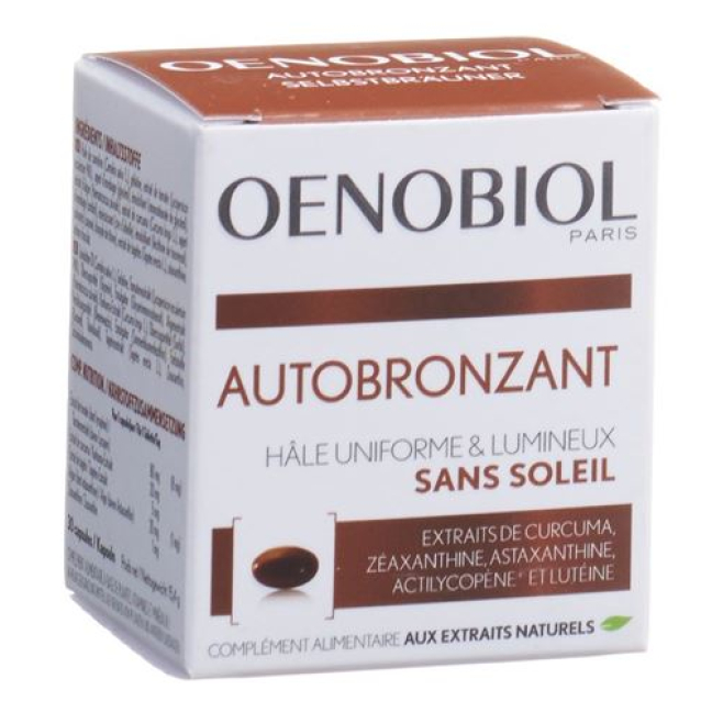 Buy Oenobiol Autobronzant Cape 30 pcs Online from Beeovita