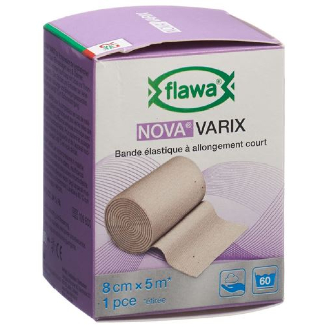 Flawa Nova Varix κοντό ελαστικό επίδεσμο 8cmx5m