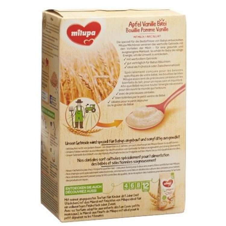 Milupa apple vanilla porridge 225 g