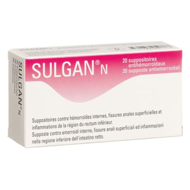 Sulgan-N Supp 10 pcs: Hemorrhoids Treatment from Beeovita