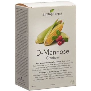 Phytopharma D-Mannose Tranebær 30 pinner