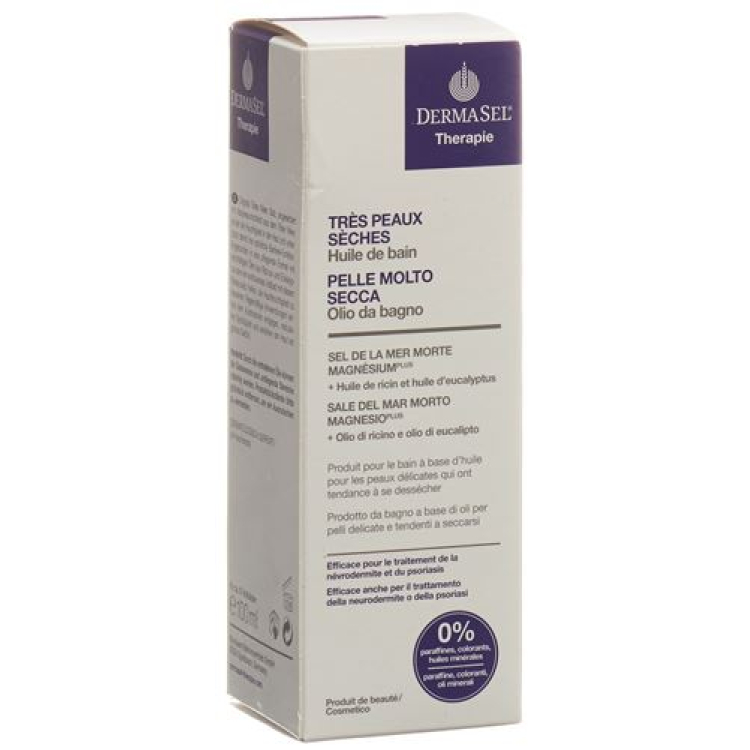 Dermasel therapy oil bath very dry skin Fl 100 ml