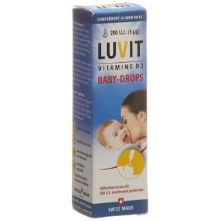 LUVIT Vitamin D3 kapljice otroške kapljice 10 ml