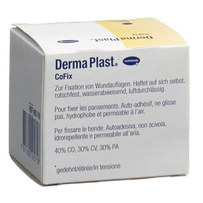 Бинт марлевий Dermaplast Cofix 4см х 4м синій