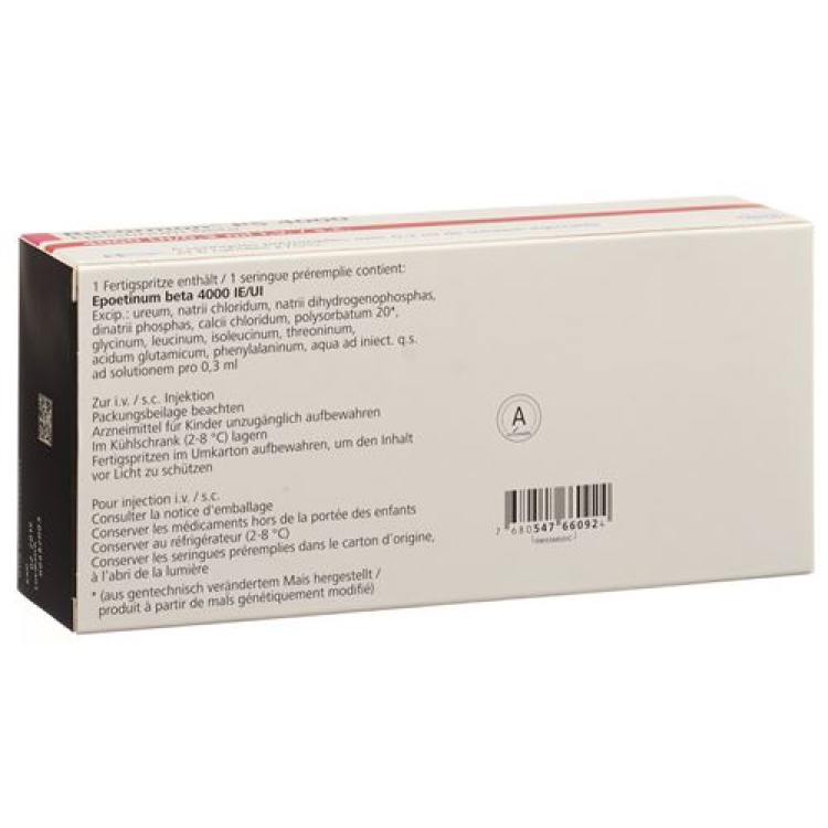 Recormon PS Inj Lös 4000 E/0.3ml Fertspr 6 шт.