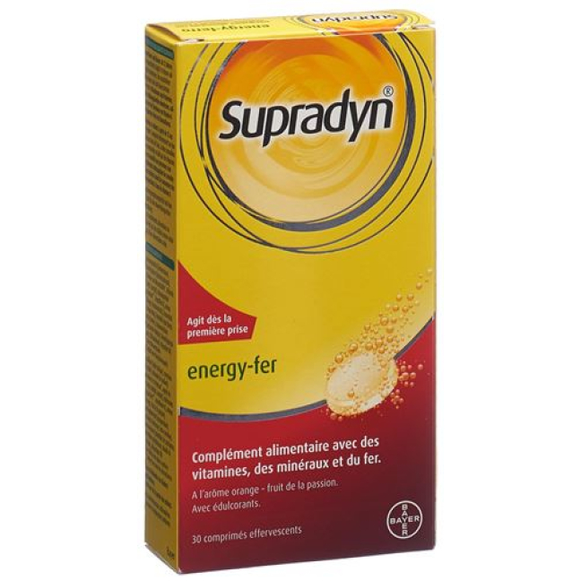 Supradyn Energy hierro 30 comprimidos efervescentes