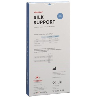 Venosan Silk A-D Support Calcetines L 1 par blanco