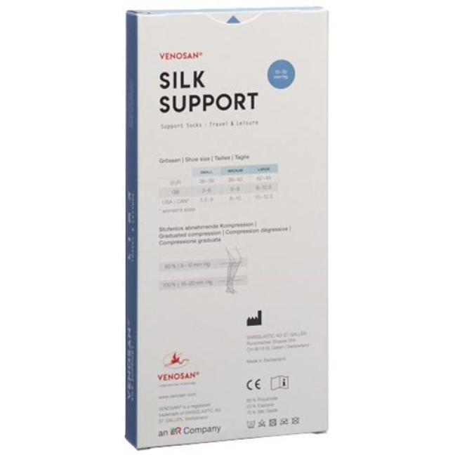 Носки Venosan Silk A-D Support S S S бежевый 1 пара