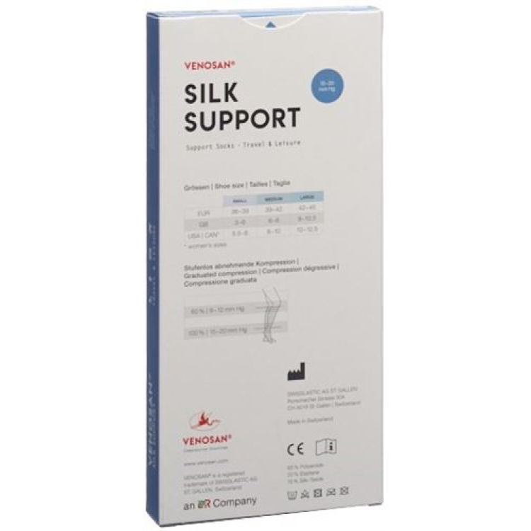 Venosan Silk A-D Support Socks S teksad 1 paar