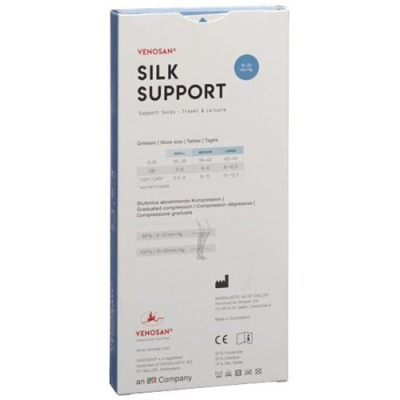 Venosan Silk A-D Stödstrumpor S silver 1 par