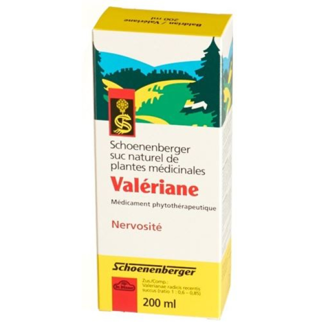 Schoenberger Valerian Medicinal Sap Fl 200ml