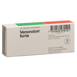 Venoruton forte comprimidos 500 mg 30uds