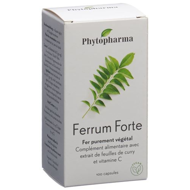 Phytopharma Ferrum Forte: Vegan Nutritional Supplement with Curry Leaf Extract