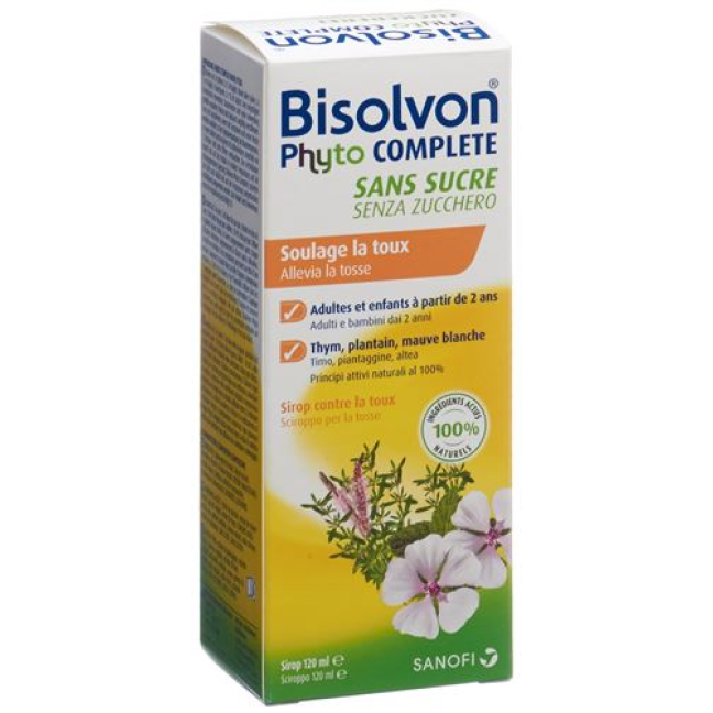 Bisolvon Phyto Komple şekersiz öksürük şurubu Fl 120 ml