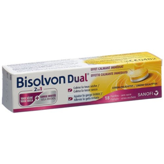 Bisolvon DUAL 2 em 1 pastilhas 18 unid.