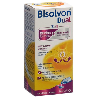 Bisolvon DUAL 2 in 1 cough syrup bottle 100 ml