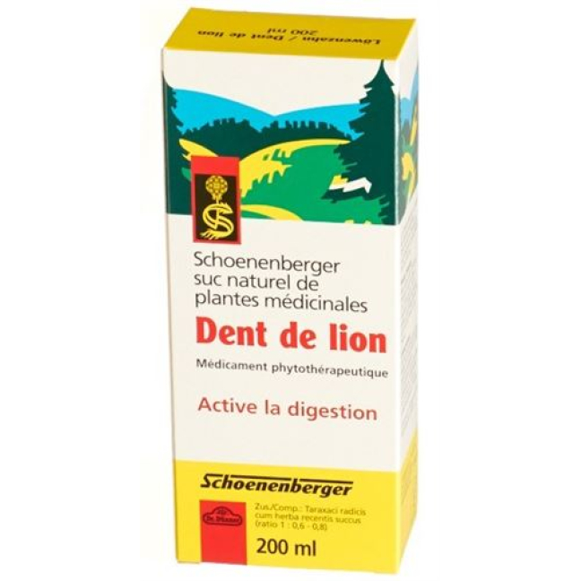 Schoenberger suco de dente de leão plantas medicinais Fl 200 ml