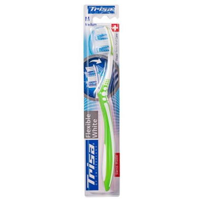 Trisa Flexible White Toothbrush medium