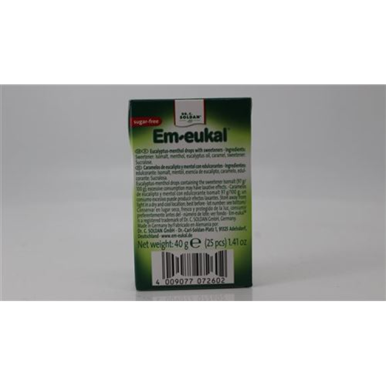 Soldan Em-eukal MINIS Eucalyptus sugar-free 40g Pocketbox