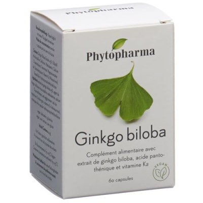 Phytopharma Ginkgo biloba Kaps Ds 60 pcs