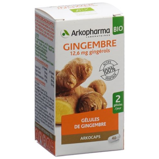 Arkocaps organic ginger jar 40 capsules