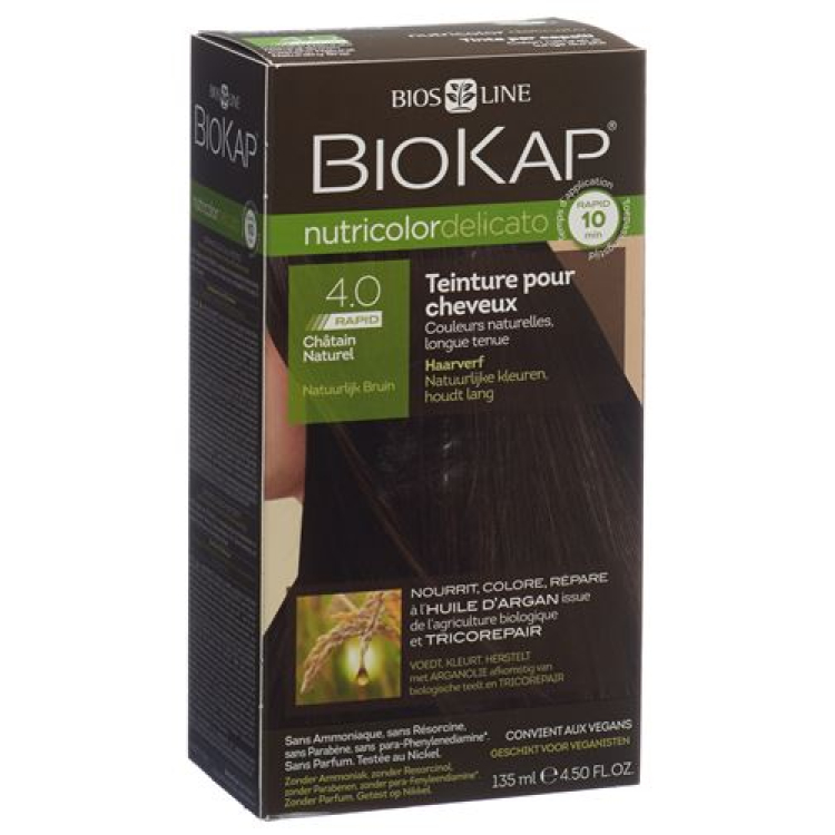 BIOKAP Nutricolor Delicato Rapid Natural brown 135 ml